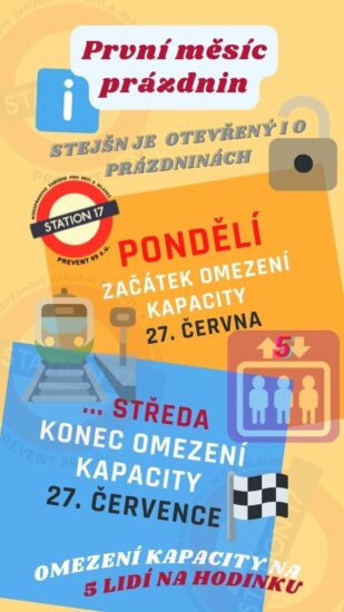 Station17- omezení-kapacity-prázdniny-léto-2022